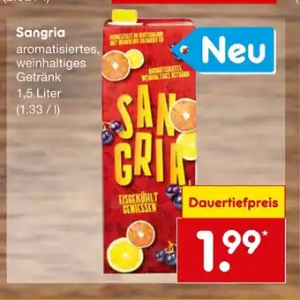 Netto Marken-Discount Sangria aromatisiertes, weinhaltiges Getränk 1,5 Liter Angebot