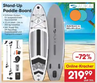 Netto Marken-Discount AUKAI Stand-Up Paddle-Board Angebot