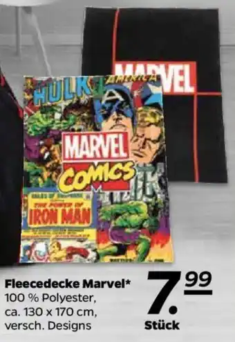 NETTO Fleecedecke Marvel Angebot