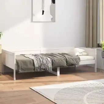 ManoMano 2-in-1-Tagesbett zum Ausruhen,Bequemes Gästebett, Sofabett Weiß Massivholz Kiefer 90x200 cm -BVE93028 Angebot