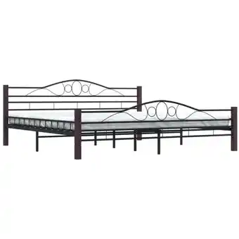 ManoMano Bettrahmen für Einzelbett,Metallbett, Bettgestell Schwarz Metall 180×200 cm Bonnevie 17778 Angebot