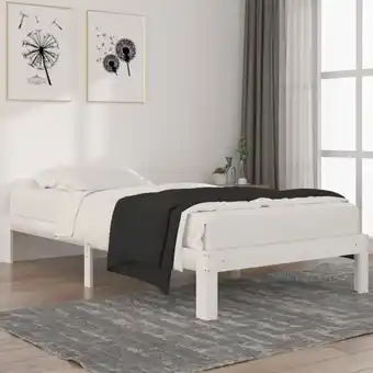 ManoMano Bett Massivholzbett - Jugendbett Weiß Kiefer 100x200 cm BV200044 Bonnevie Angebot