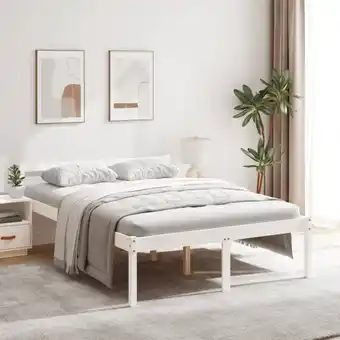 ManoMano Bett Massivholzbett - Jugendbett Weiß Kiefer 120x200 cm BV633852 Bonnevie Angebot