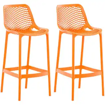 ManoMano 2er Set Outdoor Barhocker Air orange Angebot