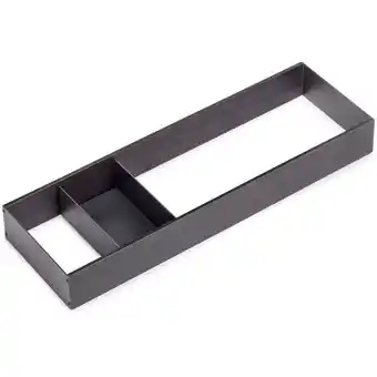 ManoMano Orderbox Schubladenorganisator, 150x470 mm, Grau anthrazit, Stahl und Holz - Grau anthrazit - Emuca Angebot