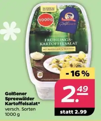 NETTO Golßener Spreewälder Kartoffelsalat 1000g Angebot