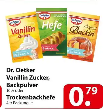 Famila Nord Ost Dr. oetker vanillin zucker, backpulver oder trockenbackhefe Angebot