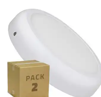 ManoMano 2er Pack led Deckenleuchte Rundes Design 18W Weiß (2St.) Neutrales Weiß 4000K - 4500K - Neutrales Weiß 4000K - 4500K Angebot