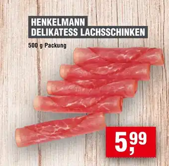 Handelshof HENKELMANN DELIKATESS LACHSSCHINKEN 500 g Packung Angebot