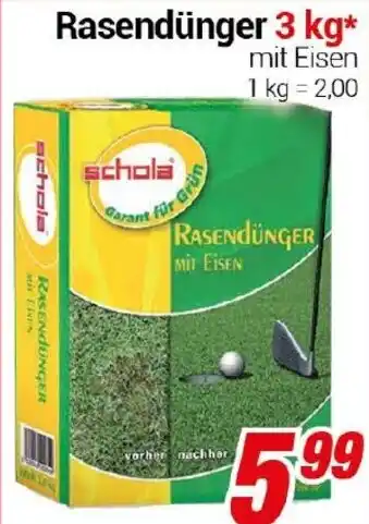 CENTERSHOP Rasendünger 3 kg Angebot