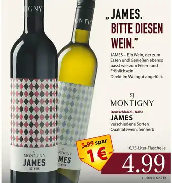 Famila Nord Ost Montigny james rotwein oder weißwein Angebot