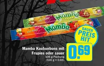 AEZ Mamba Kaubonbons Mit Frupies Oder Sauer Angebot