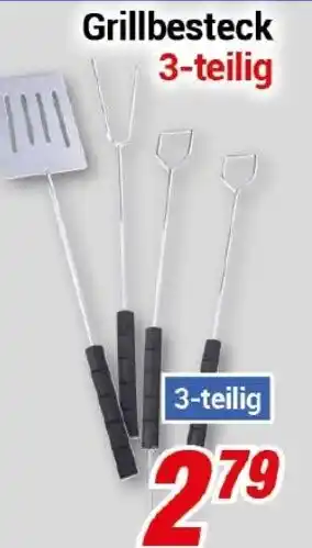 CENTERSHOP Grillbesteck 3-teilig Angebot