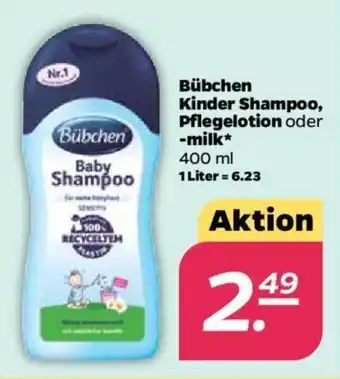 NETTO Bübchen Kinder Shampoo, Pflegelotion oder milk 400ml Angebot