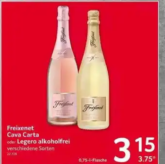 Selgros Freixenet Cava Carta Oder Legero Alkoholfrei Angebot