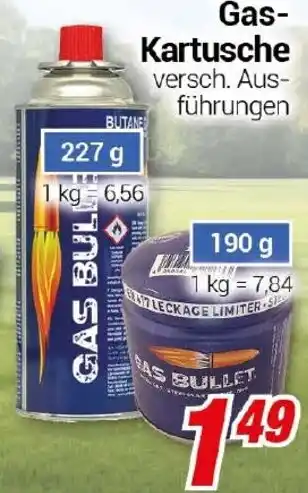 CENTERSHOP Gas- Kartusche Angebot