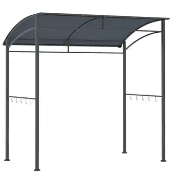 Netto Marken-Discount Outsunny Grillpavillon mit Dach grau 215B x 150T x 174/220H cm Angebot