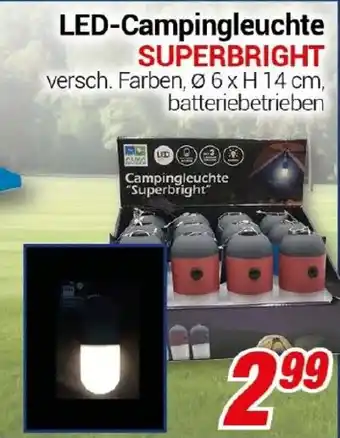 CENTERSHOP LED-Campingleuchte SUPERBRIGHT Angebot