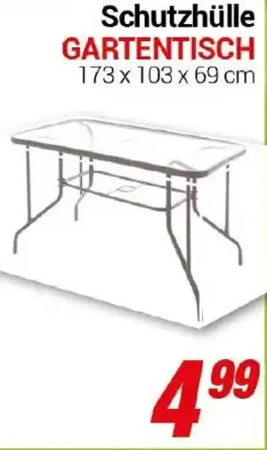 CENTERSHOP Schutzhülle GARTENTISCH Angebot