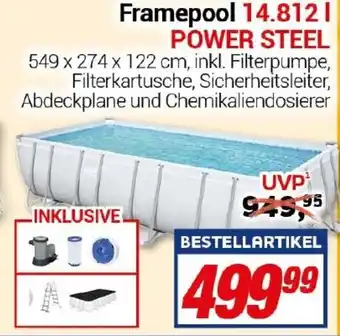 CENTERSHOP Framepool 14.812 l POWER STEEL Angebot