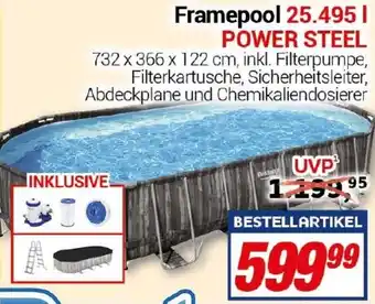 CENTERSHOP Framepool 25.495 l POWER STEEL Angebot