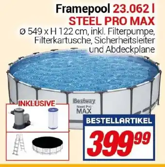 CENTERSHOP Framepool 23.062 l STEEL PRO MAX Angebot