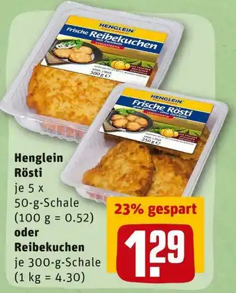 REWE Henglein rösti oder reibekuchen Angebot