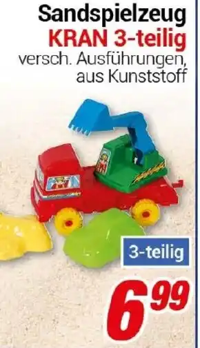 CENTERSHOP Sandspielzeug KRAN 3-teilig Angebot