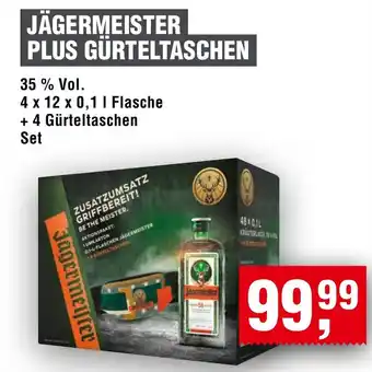 Handelshof JÄGERMEISTER PLUS GÜRTELTASCHEN 35 % Vol. 4 x 12 x 0,1L Angebot