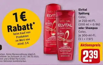 REWE Elvital spülung oder shampoo Angebot