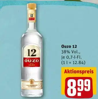 REWE Ouzo 12 schnaps Angebot