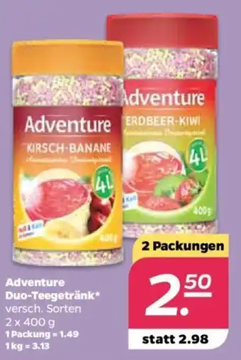 NETTO Adventure Duo Teegetränk 2x400g Angebot