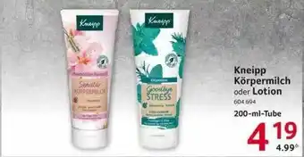 Selgros Kneipp Körpermilch Oder Lotion Angebot