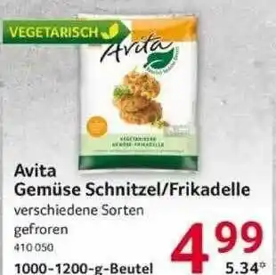 Selgros Avita Gemüse Schnitzel-frikadelle Angebot