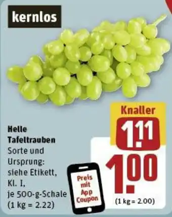 REWE Helle Tafeltrauben Angebot