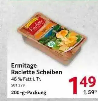 Selgros Ermitage Raclette Scheiben Angebot