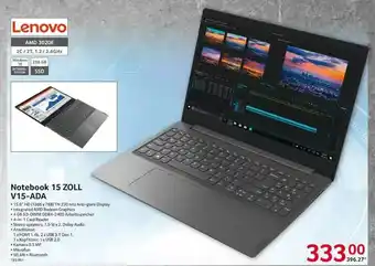 Selgros Lenovo Notebook 15 Zoll V15-ada Angebot