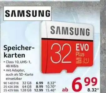 Selgros Samsung Speicherkarten Angebot