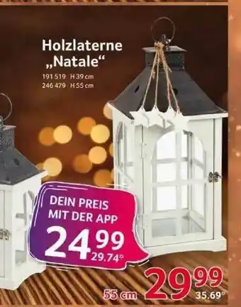 Selgros Holzlaterne „natale” Angebot