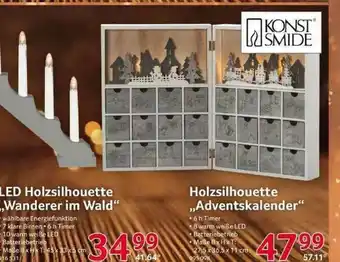 Selgros Konstsmide Led Holzsilhouette „wanderer Im Wald” Angebot