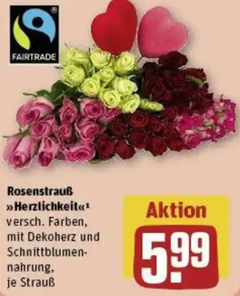 REWE Rosenstrauß Herzlichkeit Angebot