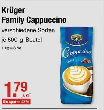 V Markt Krüger Family Cappuccino Angebot