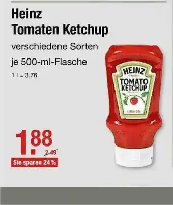 V Markt Heinz Tomaten Ketchup Angebot