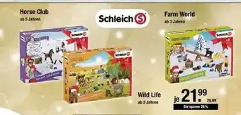 V Markt Schleich Horse Club, Wild Life, Farm World Angebot