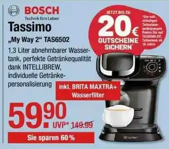 V Markt Bosch Tassimo „my Way 2” TAS6502 Angebot