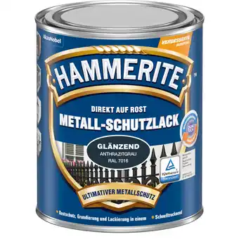 toom Baumarkt Hammerite Metallschutzlack anthrazitgrau glänzend 750 ml Angebot