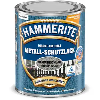 toom Baumarkt Hammerite Metallschutzlack Hammerschlag-Effekt dunkelgrau 750 ml Angebot