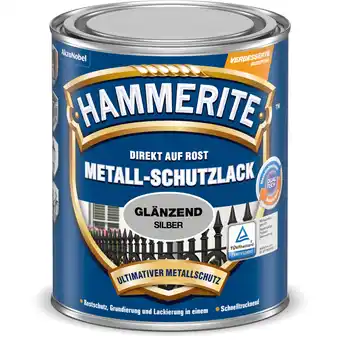 toom Baumarkt Hammerite Metallschutzlack silber glänzend 250 ml Angebot