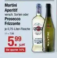 V Markt Martini Aperitif Oder Prosecco Frizzante Angebot