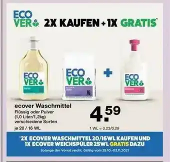 V Markt Ecover Waschmittel Angebot